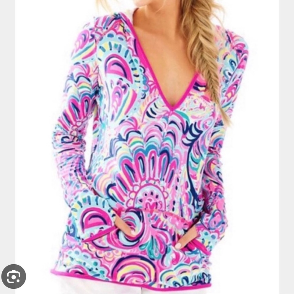 Lilly Pulitzer Psychedelic Sunshine Gabi Pullover XL